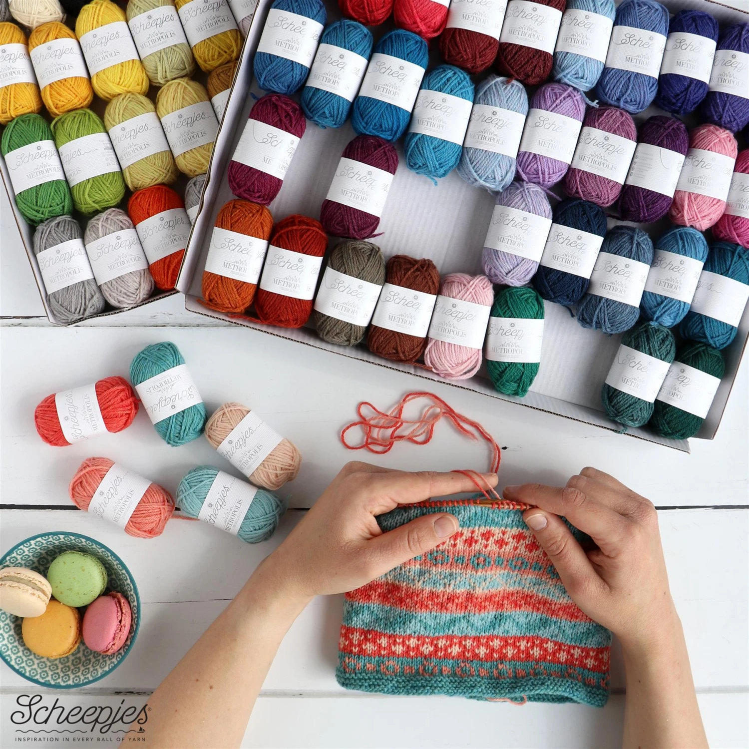 Scheepjes Metropolis Colour Pack - 80 Metropolis 10g Balls Of Yarn 3 Scheepjes Metropolis Colour Pack - 80 Metropolis 10g Balls Of Yarn