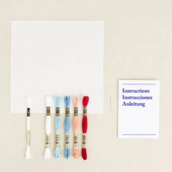 DMC - Folk Cottage Cross Stitch Kit -Black Sheep Wool cottage2