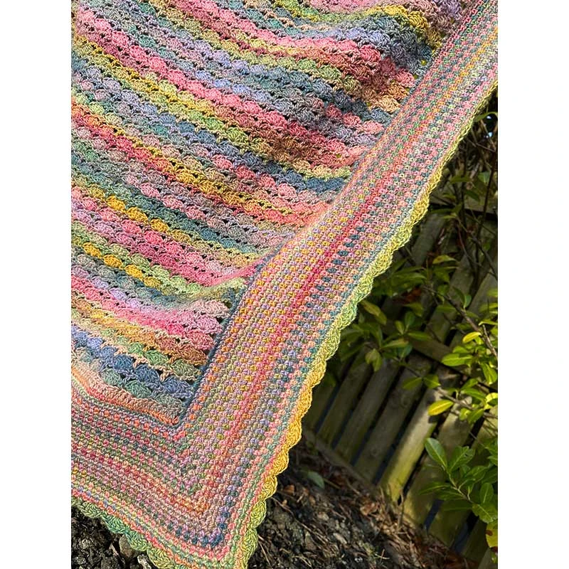 Darling Buds Of May Blanket In James C Brett Emotions Dk - By Sara Geraghty 4 Darling Buds Of May Blanket In James C Brett Emotions Dk - By Sara Geraghty - Image 3