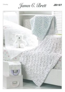 Blankets In James C Brett Flutterby Chunky