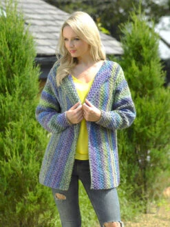 Jacket In James C Brett Marble Chunky