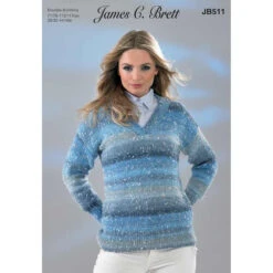 Sweater In James C Brett Northern Lights Dk JB511