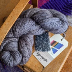 Leave These To Me Fingerless Mitts - Pack In Fyberspates Vivacious 4ply - Pebble Beach