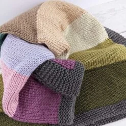 Mojito Knitted Blanket In Scheepjes Chunky Monkey - By Sara Geraghty -Black Sheep Wool mojito 2