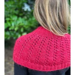 Betwixtmas 2024 Knitted Shoulder Cowl - Myrrh In Fyberspates Vivacious 4ply & Rowan Kidsilk Haze By Carol Meldrum -Black Sheep Wool myrrh5