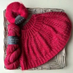 Betwixtmas 2024 Knitted Shoulder Cowl - Myrrh In Fyberspates Vivacious 4ply & Rowan Kidsilk Haze By Carol Meldrum -Black Sheep Wool myrrh6