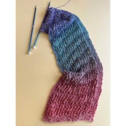 Falcon Crest Scarf In Lang Yarns Paradise - By Sara Geraghty - Digital Version -Black Sheep Wool paradise knit3