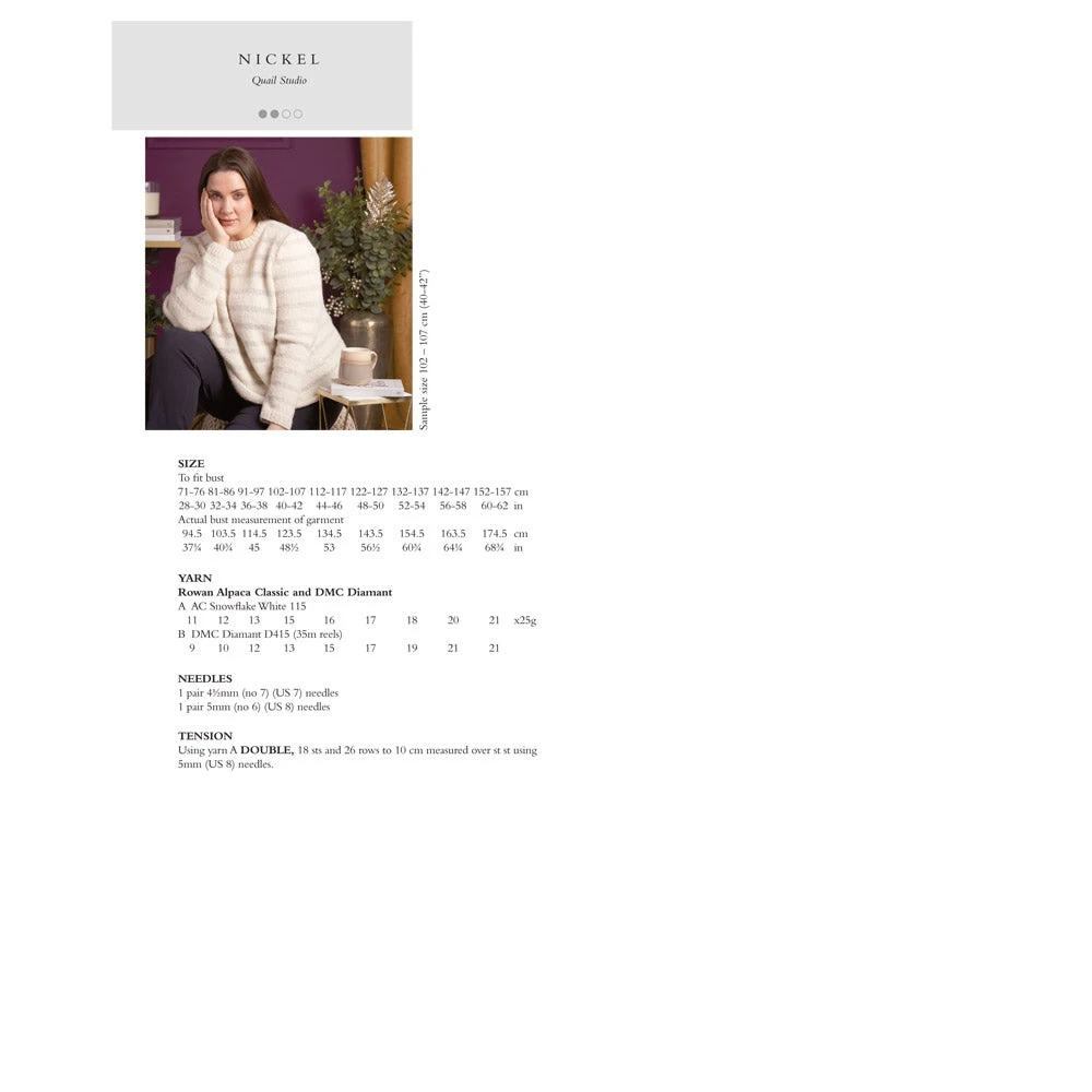 Rowan Knitting & Crochet Magazine 70 - Platinum 70th Edition 14 Rowan Knitting & Crochet Magazine 70 - Platinum 70th Edition - Image 12