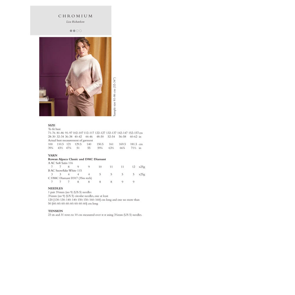 Rowan Knitting & Crochet Magazine 70 - Platinum 70th Edition 21 Rowan Knitting & Crochet Magazine 70 - Platinum 70th Edition - Image 19