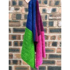 Play School Plush Blanket - Ice Pop In James C Brett Flutterby Chunky By Sara Geraghty 8 Play School Plush Blanket - Ice Pop In James C Brett Flutterby Chunky By Sara Geraghty -Black Sheep Wool play away bright1