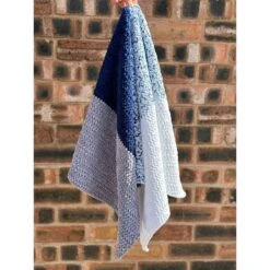 Play School Plush Blanket - Allsorts In James C Brett Flutterby Chunky By Sara Geraghty -Black Sheep Wool play school blue2