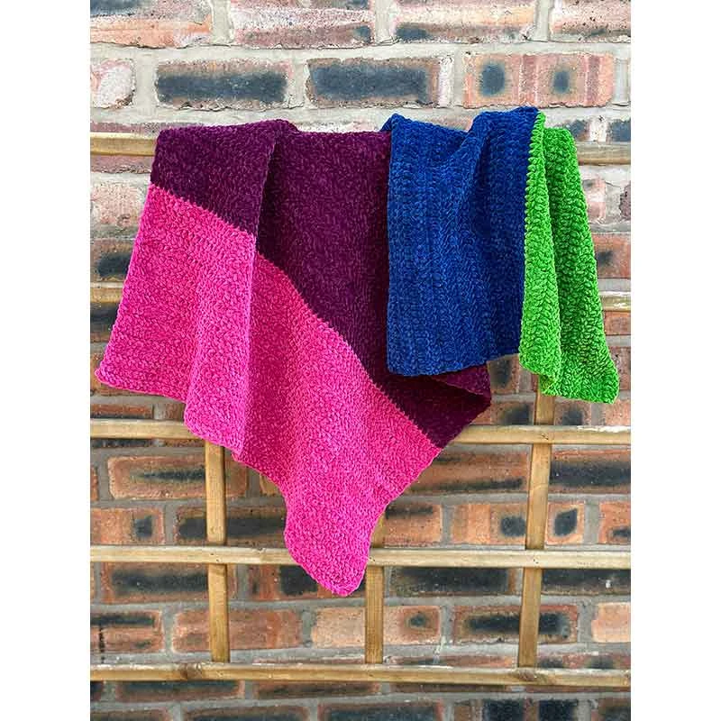 Play School Plush Blanket - Ice Pop In James C Brett Flutterby Chunky By Sara Geraghty 3 Play School Plush Blanket - Ice Pop In James C Brett Flutterby Chunky By Sara Geraghty