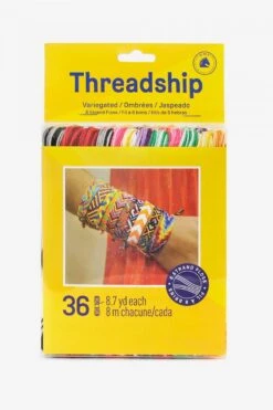 DMC - Threadship Pack Of 36 Variegated Colour Stranded Thread Skeins
