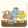 Emma Ball Single Coaster - Four Woolly Sheep