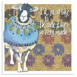 Emma Ball Greetings Card - Thank Ewe