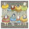 Emma Ball Greetings Card - Big Family Woolly Sheep 1 Emma Ball Greetings Card - Big Family Woolly Sheep -Black Sheep Wool product s i sis10