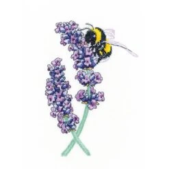 Lavender Bee Cross Stitch Kit By Peter Underhill