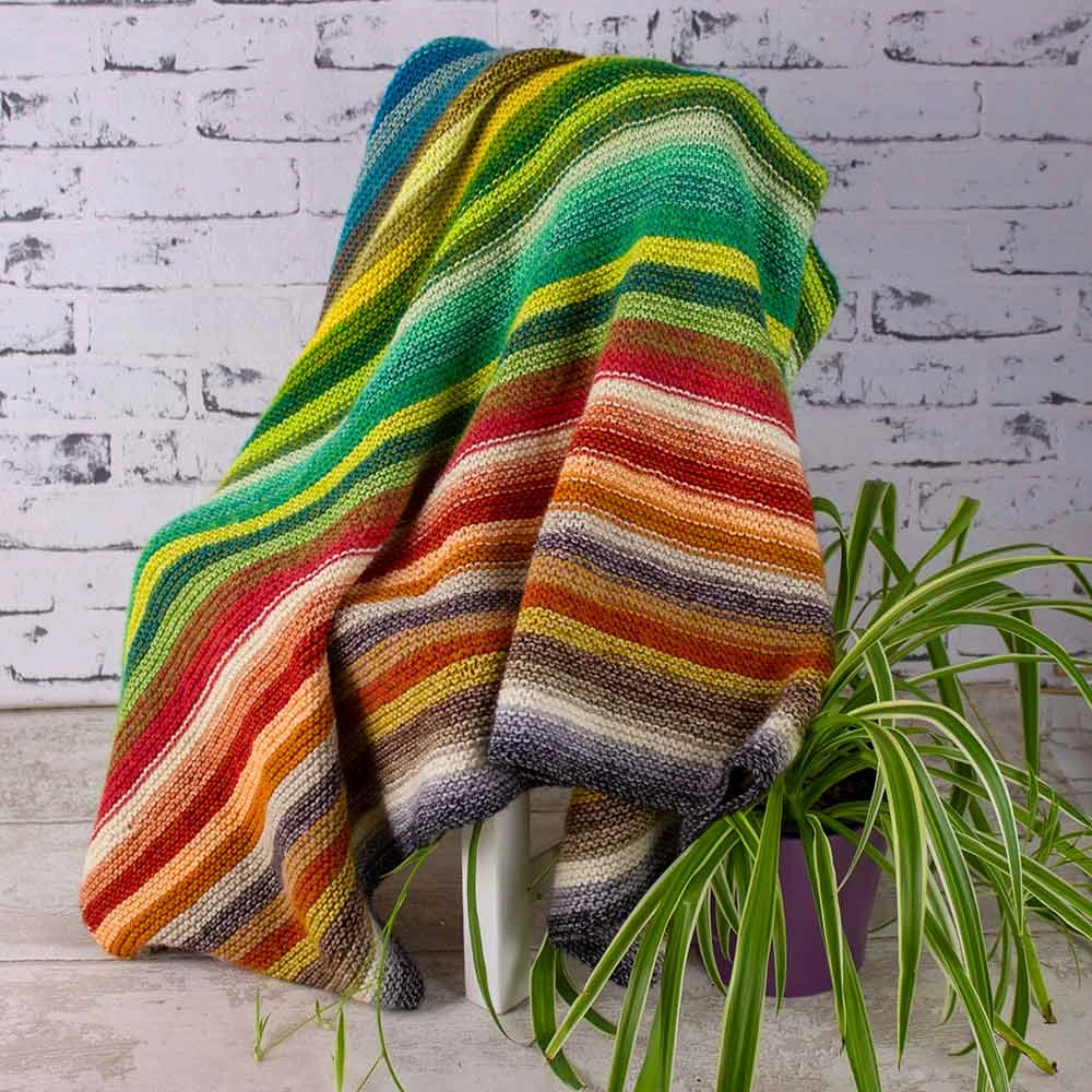 Rock And Roll Knitted Blanket Pattern In Scheepjes Stone Washed & River Washed - Digital Version 4 Rock And Roll Knitted Blanket Pattern In Scheepjes Stone Washed & River Washed - Digital Version - Image 2