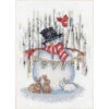 Joyful Snowman Dimensions Cross Stitch Kit