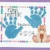 Baby Handprints Birth Announcement Sampler -Black Sheep Wool sgp 0604 6