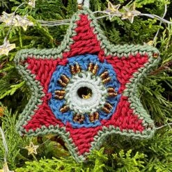 Celestial Star Beaded Christmas Decoration Pattern By Jane Crowfoot - Exclusive To Black Sheep Wools 11 Celestial Star Beaded Christmas Decoration Pattern By Jane Crowfoot - Exclusive To Black Sheep Wools -Black Sheep Wool star5 2