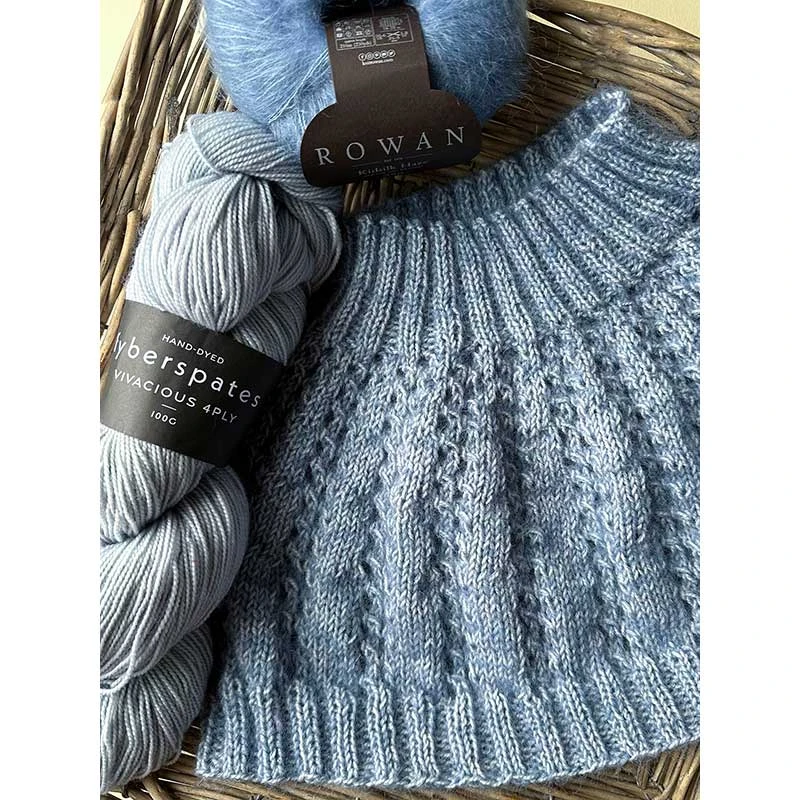 Betwixtmas 2024 Knitted Shoulder Cowl - Star Of Wonder In Fyberspates Vivacious 4ply & Rowan Kidsilk Haze By Carol Meldrum 7 Betwixtmas 2024 Knitted Shoulder Cowl - Star Of Wonder In Fyberspates Vivacious 4ply & Rowan Kidsilk Haze By Carol Meldrum - Image 5