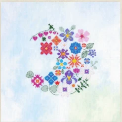 DMC - Floral Moon Cross Stitch Kit