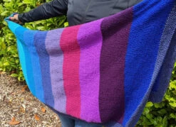Very Berry Smoothie Knitted Blanket Digital Pattern - By Sara Geraghty -Black Sheep Wool veryberry 1