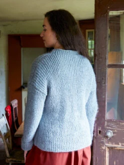 West Yorkshire Spinners Fable Brushed Aran - Folklore Pattern Book -Black Sheep Wool wys fable brushed aran l folklore mara mock rib jumper 002 v 72