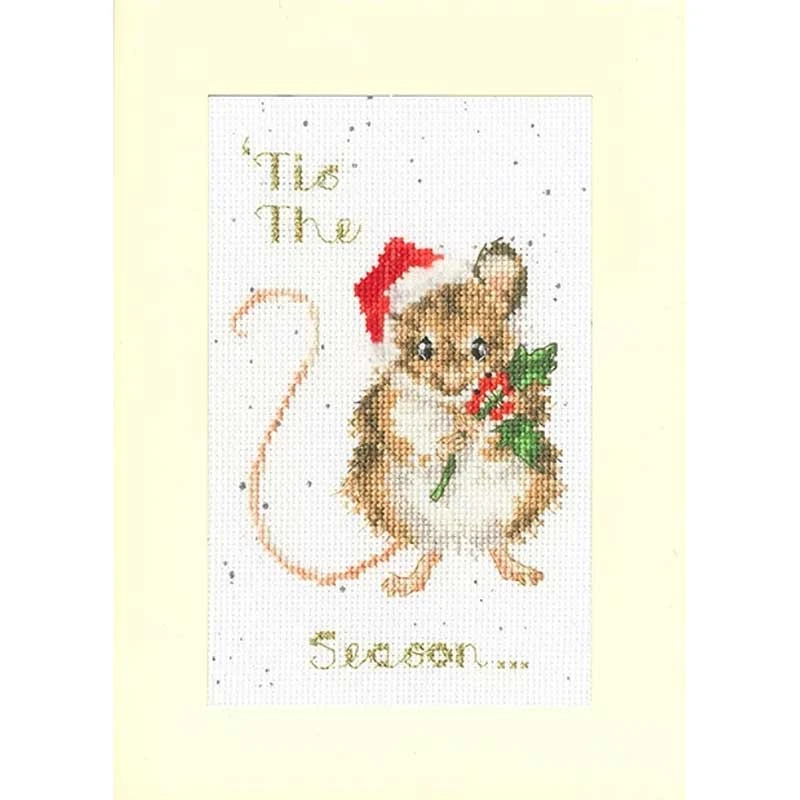 'Tis The Season - Christmas Card Cross Stitch Kit 3 'Tis The Season - Christmas Card Cross Stitch Kit